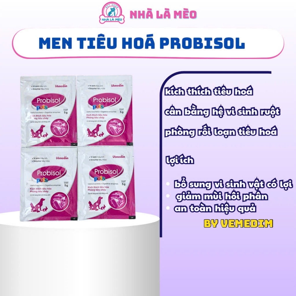 Vemedim Probisol Digestive Enzyme for Dogs and Cats - 5g Pack | Shopee ...