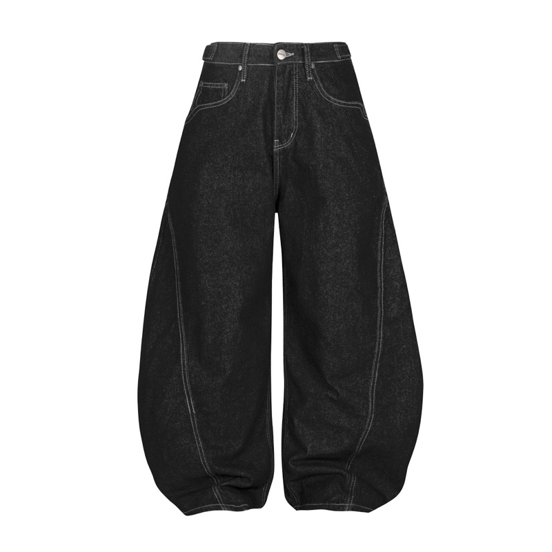 OUTBREAK - CURVED WIDE LEG” CURVED DENIM PANTS Wide Leg Jeans | Shopee ...