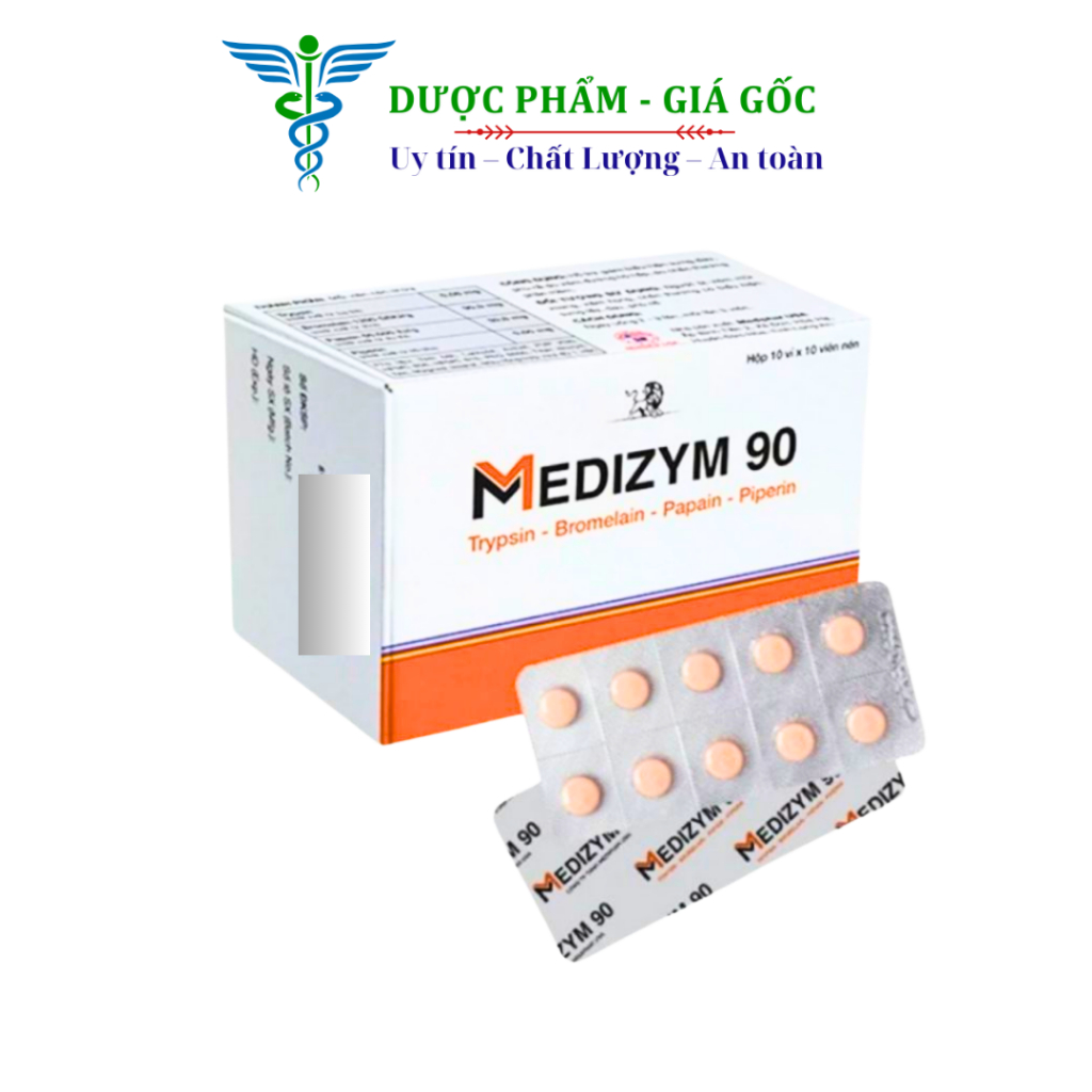 Medizym 90 pills Support the reduction of symptoms of swelling, pain ...