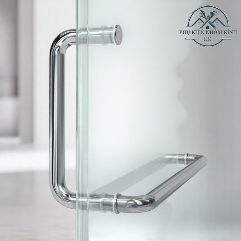 Glass bathroom handle, 304 stainless steel bathroom cabin handle, size ...