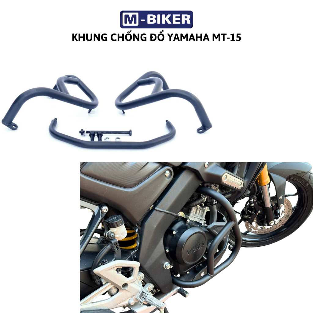 Yamaha MT15 Anti-Dump Frame protects yamaha MT15 engine block | Shopee ...