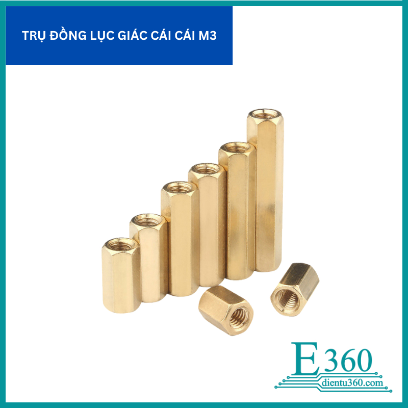 M3 Female Hexagonal Copper Pillar – Insulated Copper Pillar Gasket for ...