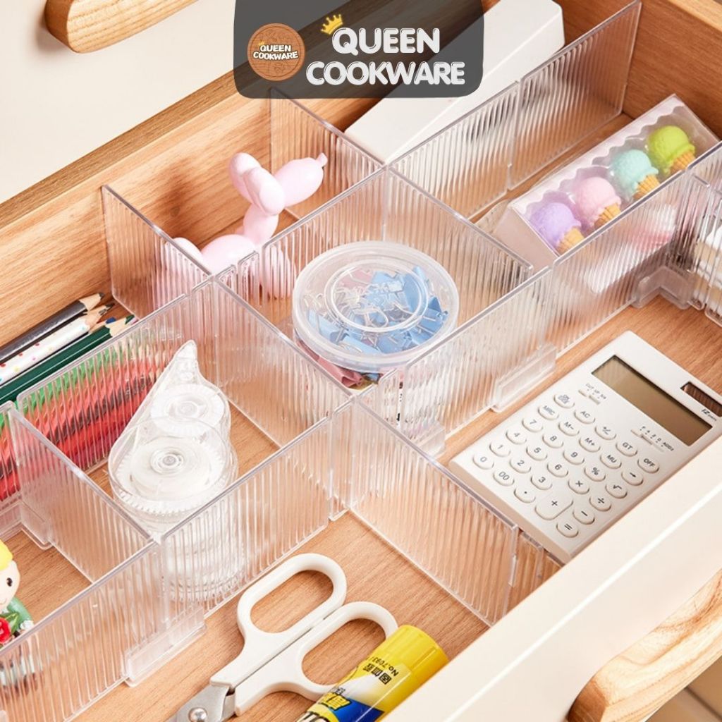Set of 4 plastic wardrobe and dressing table dividers to help organize ...