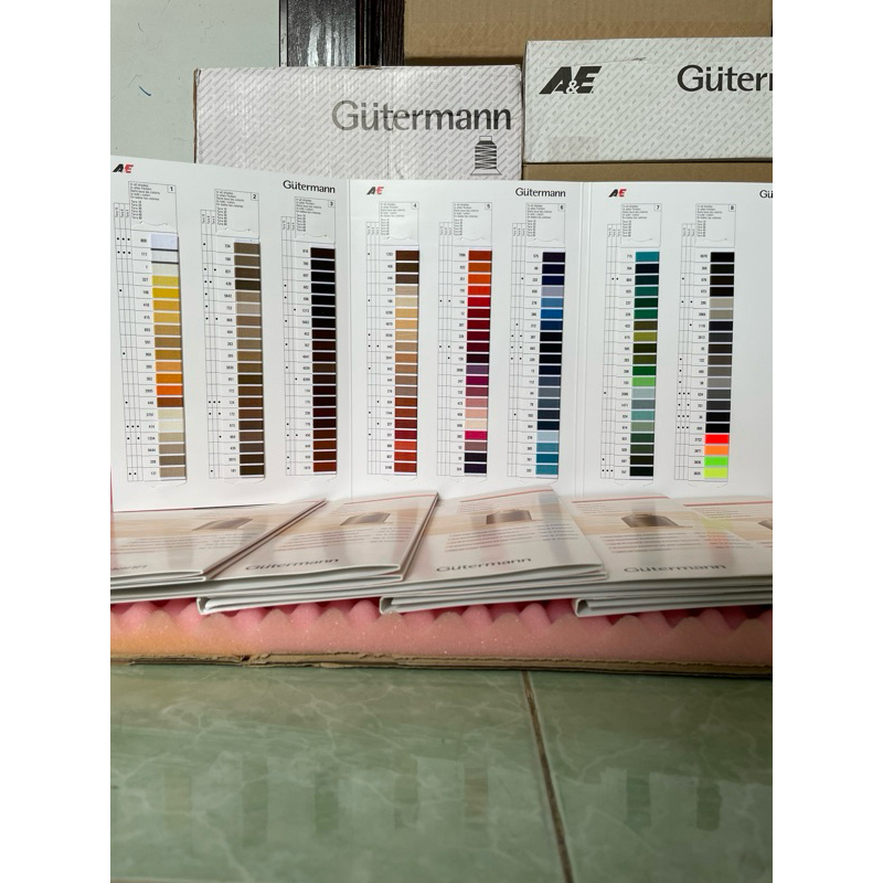 GUTERMANN Tera, Terabond, Zwibond thread color selection table | Shopee ...