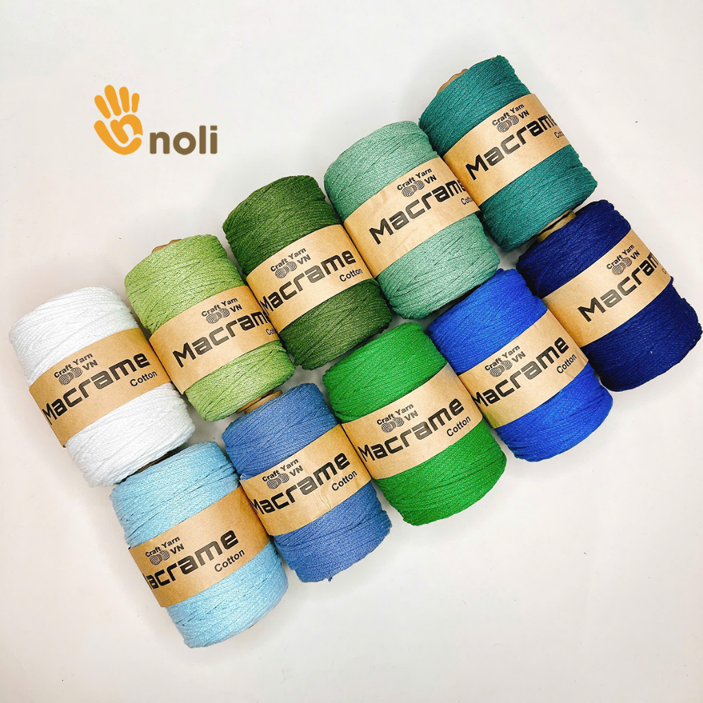 3mm Macrame cotton rope Craft Yarn VN specializes in CNY ropes, bag ...