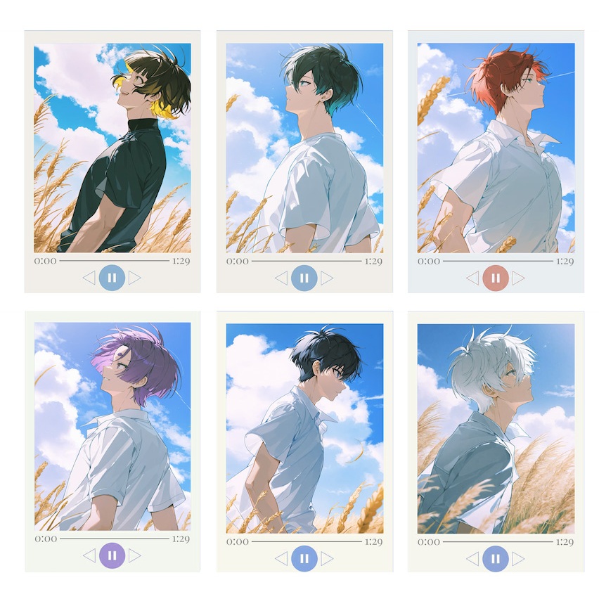 Photo card BlueLock Blue Above Gold Below Itoshi Rin Itoshi Sae Michael ...
