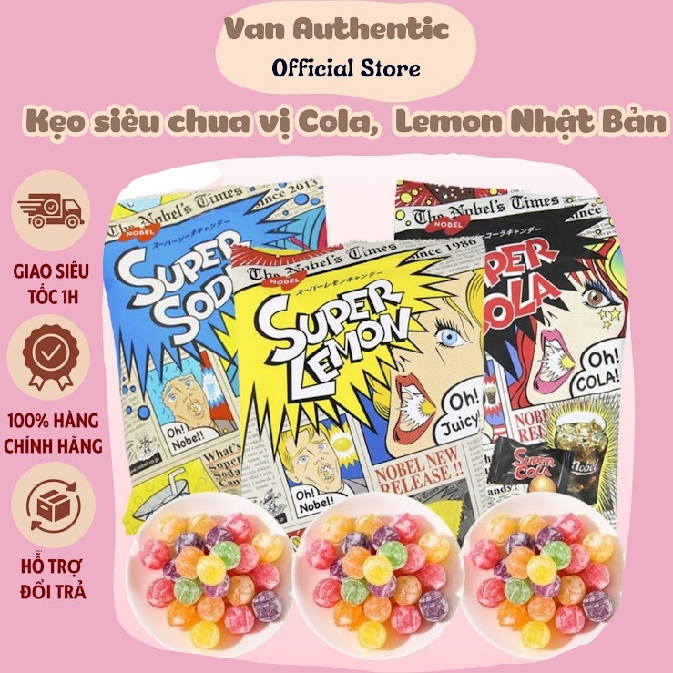 Super Cola 3 Flavor Super Sour Candy - Super Soda - Super Lemon Japan ...