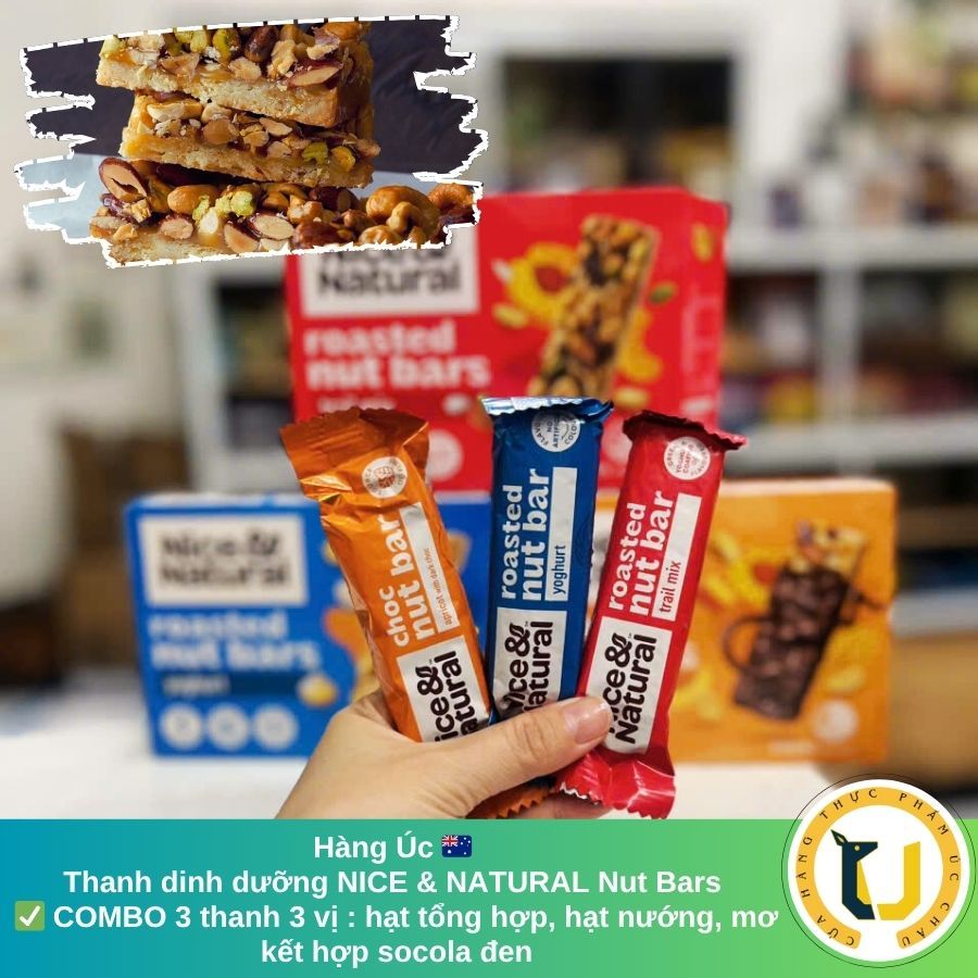 (AUSTRALIAN PRODUCTS) healthy NICE&NATURAL Nut Bars in individual Bars ...