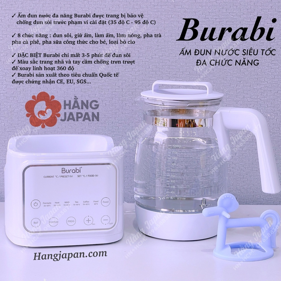 Burabi multi-function kettle for boiling, keeping warm, heating - (with ...