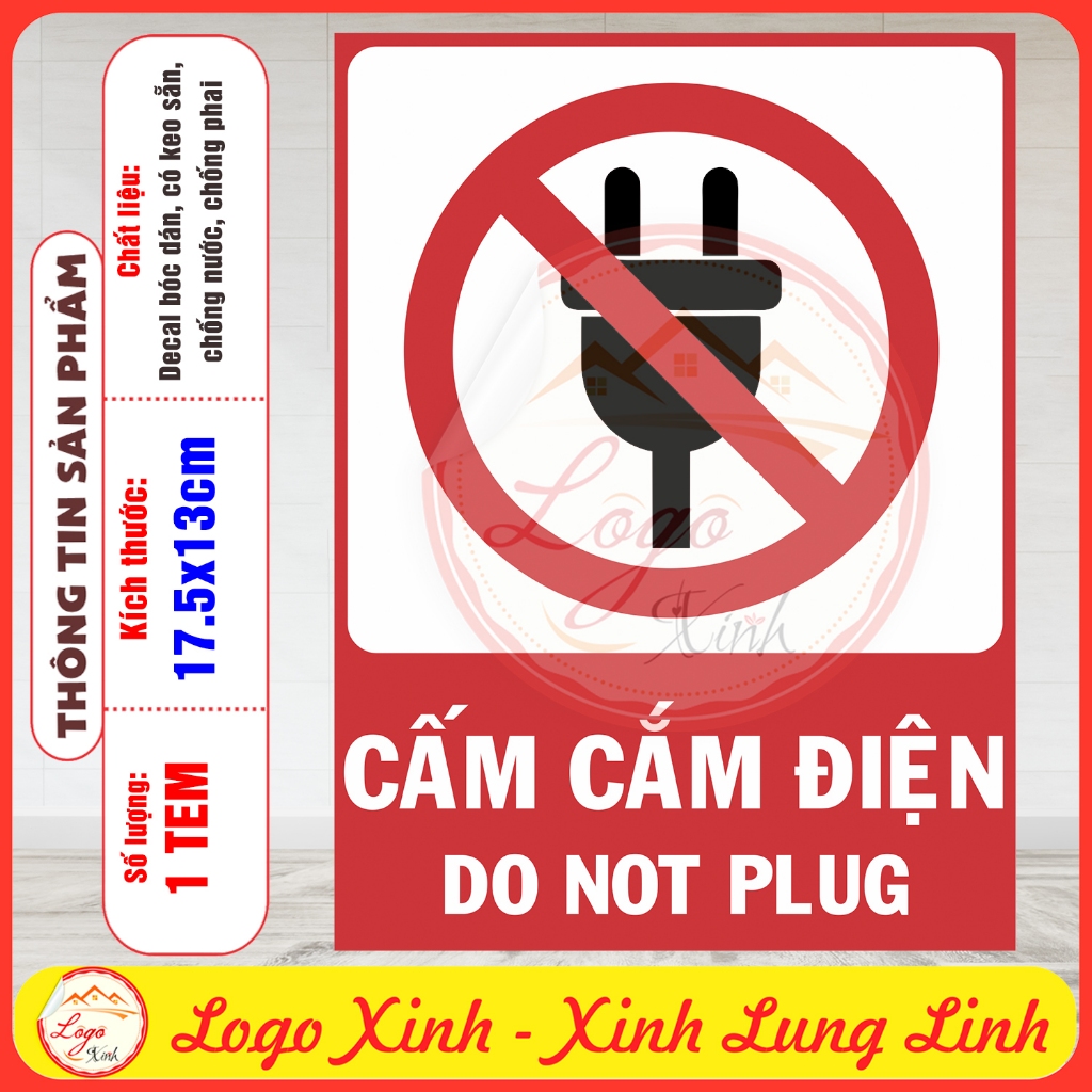 LOGO STICKER SIGN SIGN NO PLUGGED - DO NOT PLUG - WARNING SIGN ...