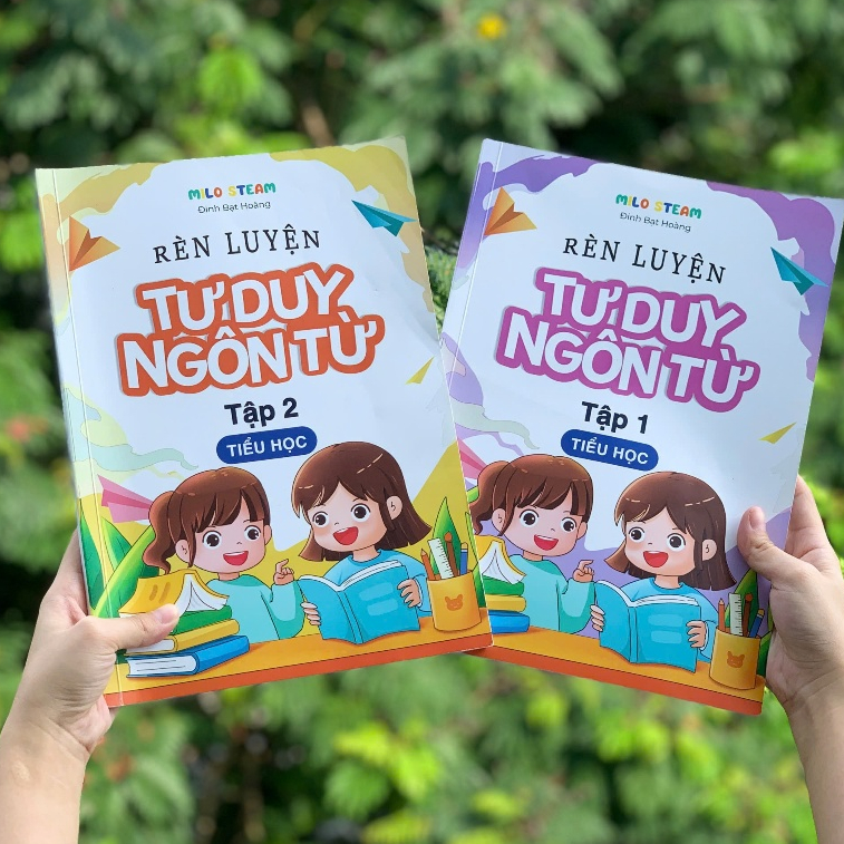 Combo of books to train language thinking, volume 1 + volume 2 for