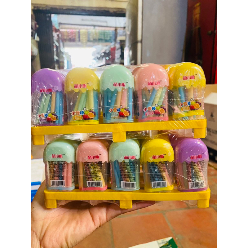 Wholesale tray of 30 jars of cold toothpick candy | Shopee Philippines