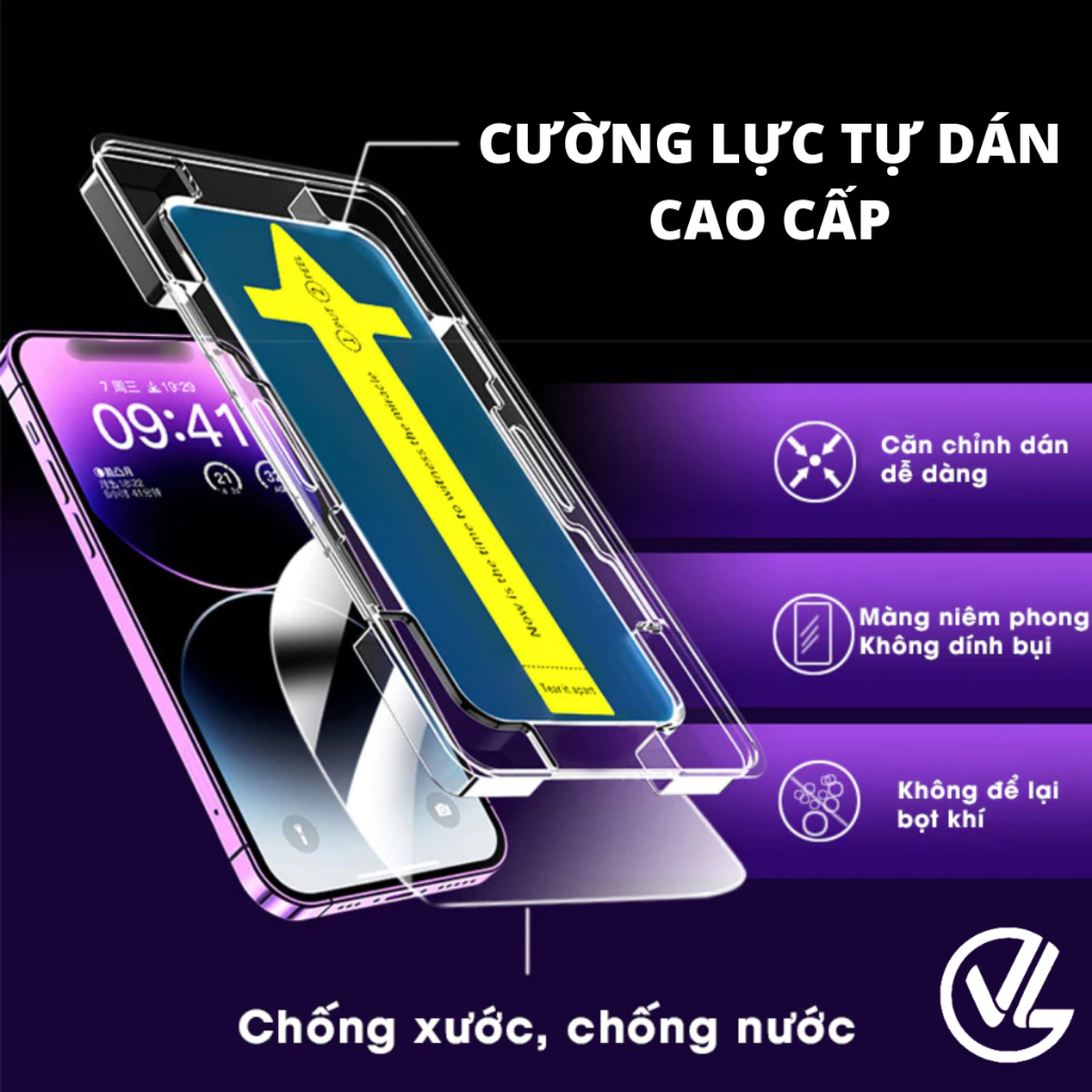 Full Screen SelfAdhesive Tempered Glass with Speaker Protection for iP