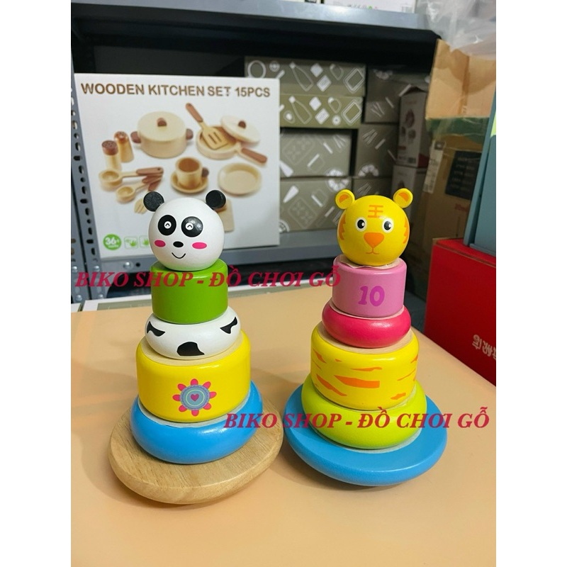 Wooden stacking pillar toy for children BIKO SHOP | Shopee Philippines