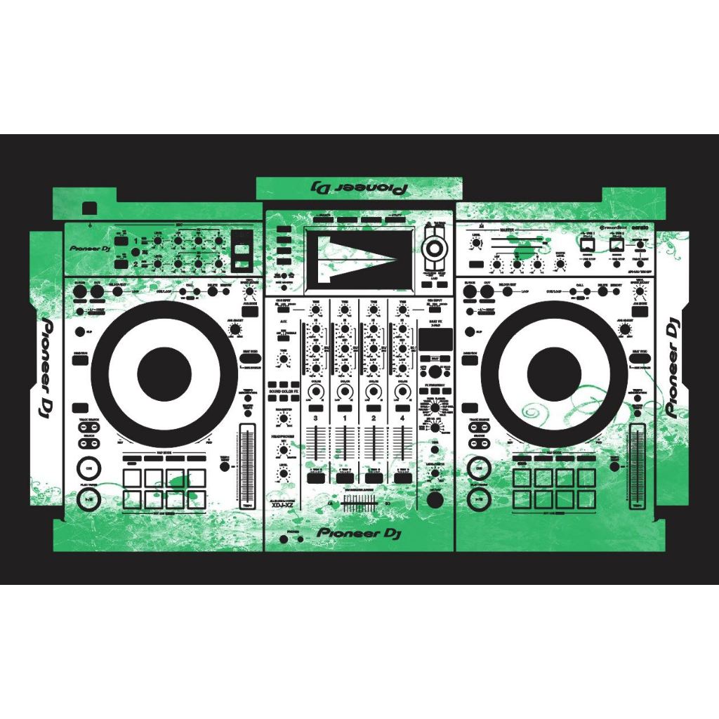[ Express ] DJ Desk Sticker Skin (GREEN) (XDJ RR / RX / RX2 / RX3 / XZ ...