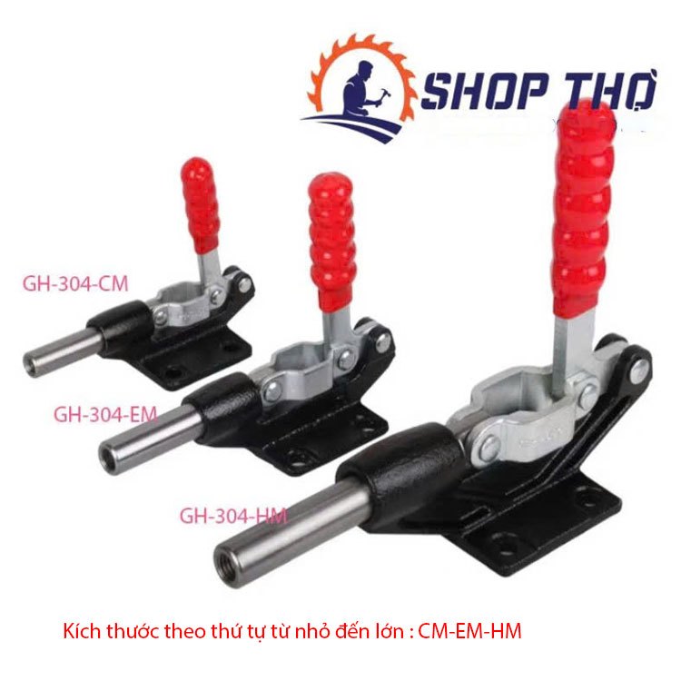 Straight collapsible, positioning clamp GH-304-EM, GH304-CM, GH304-HM ...