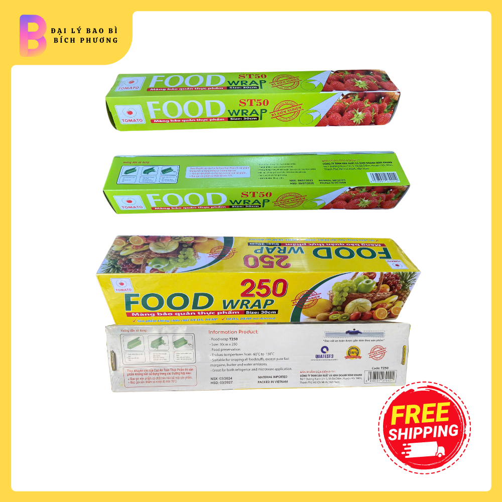 Food wrap ST50 / R250 (30cm x 9m / 30cm x 250m) | Shopee Philippines