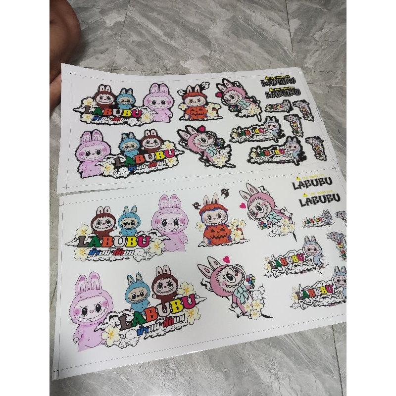 Labubub logo stamp decorates motorbikes, stickers everywhere, large ...