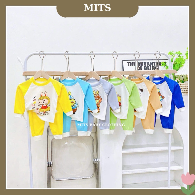 Cute Labubu long-sleeved clothes, cool elastic material for babies to ...