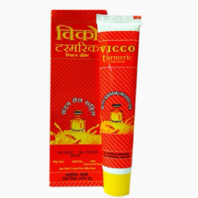 Herbal Vicco Turmeric Cream 30g reduces dark spots and acne from India Shopee Philippines