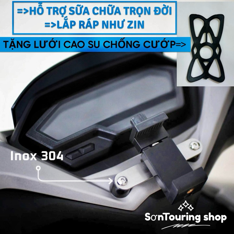 Winner x Stouring motorcycle phone holder rotates 360 Attach to winner x  v2,v3-- Pemegang telefon motosikal RSX150