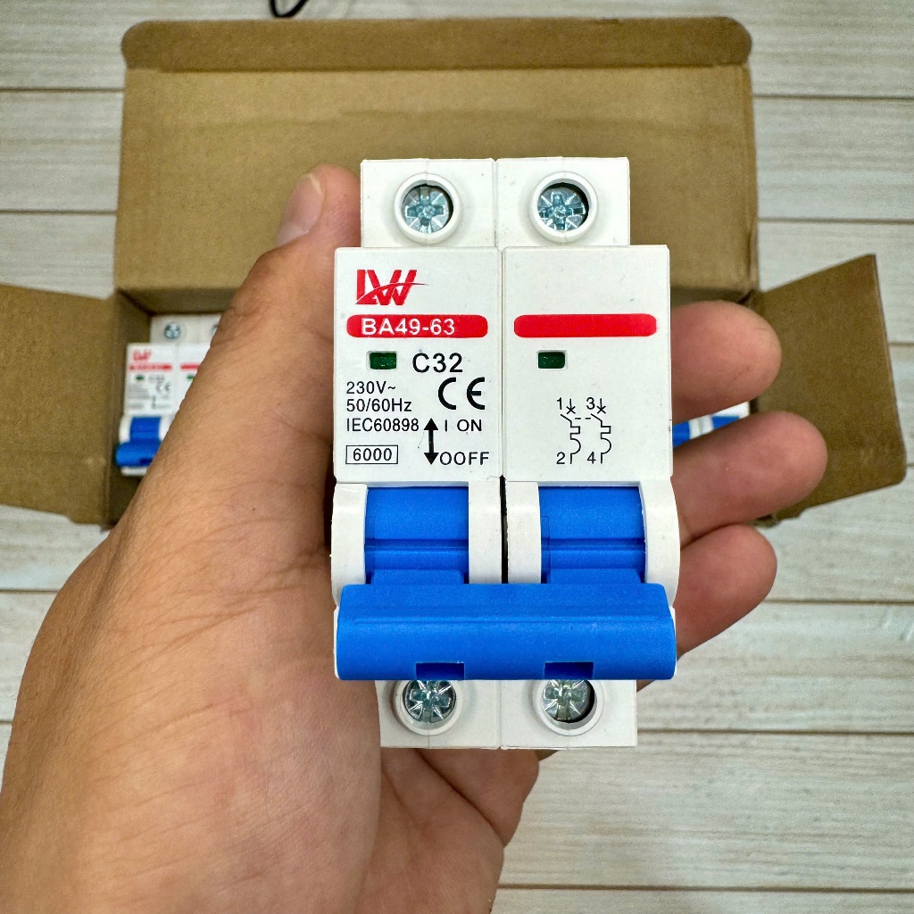 Genuine LW BA49-32A AC 220V 2P overload circuit breaker circuit breaker ...