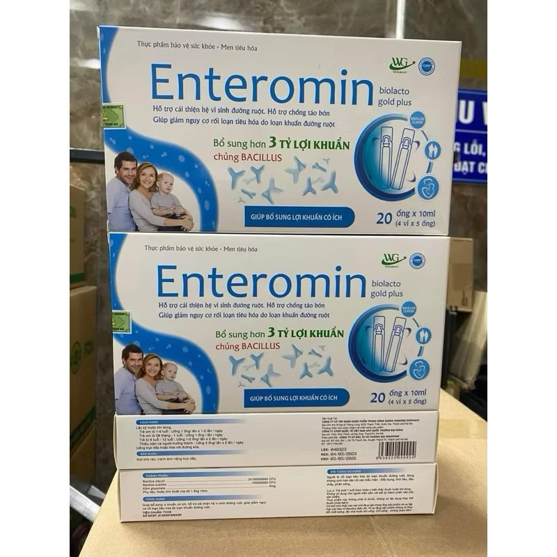 ENTEROMIN probiotic tube (3 billion beneficial bacteria + Zinc ...