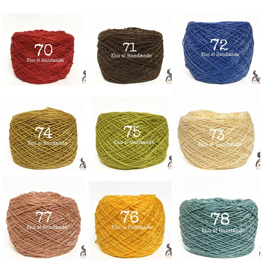 Vietnamese Cotton Yarn 1mm (Code 51 to 96) (Roll 100gram) | Shopee ...