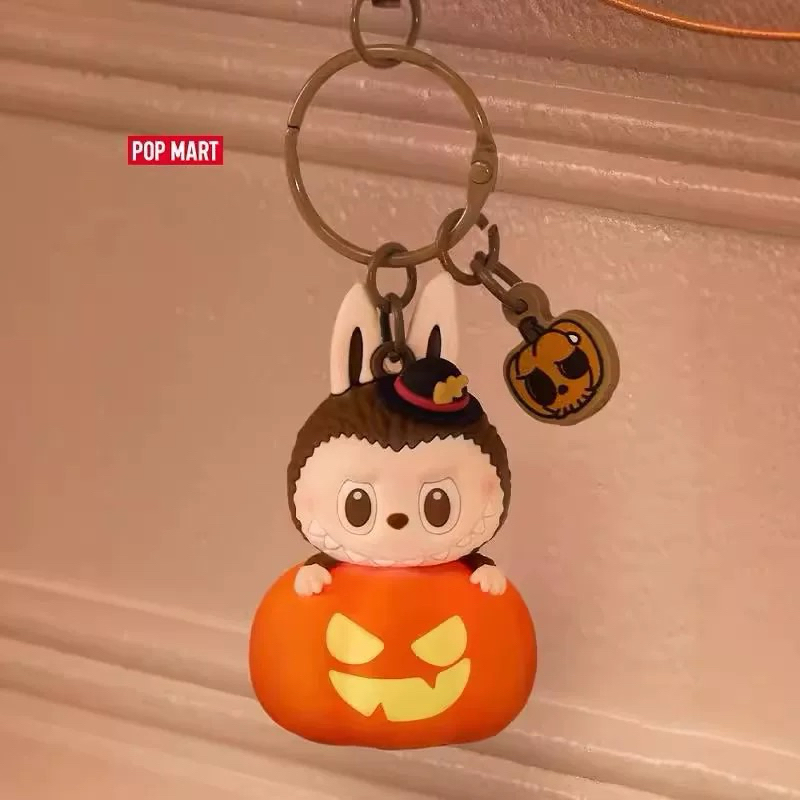 Popmart LABUBU Happy Halloween Party Series Pumpkin Keychain Luminous Vn 11134207 7ras8