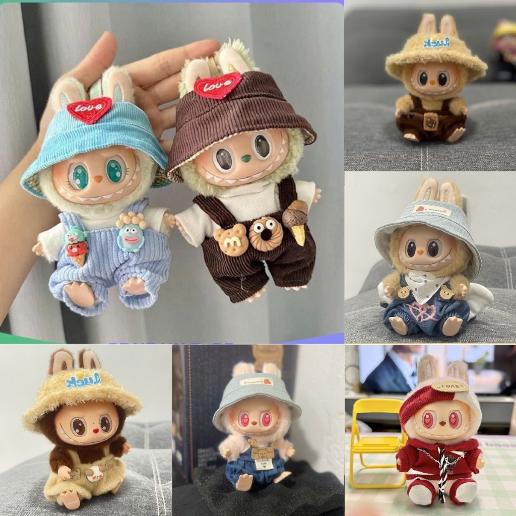 [CLOTHING Only] Denim overalls, brown bear felt bibs, Cute fruit bibs ...