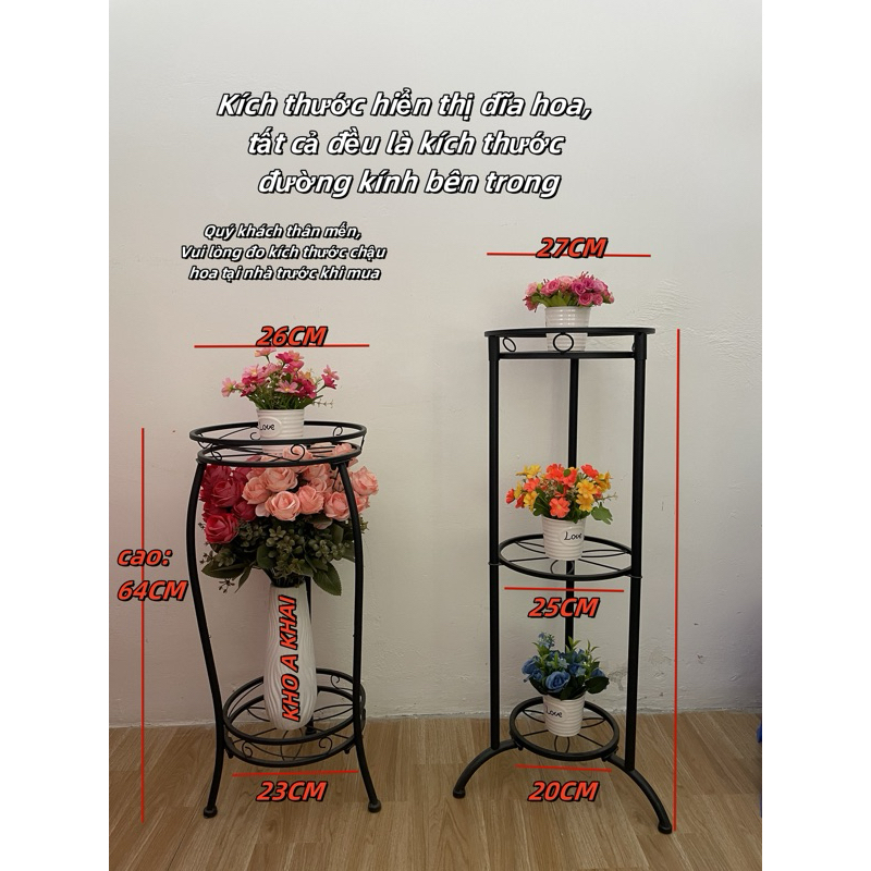 Exquisite hanging rack, 2 floors, 3 floors, flower rack, decorative ...