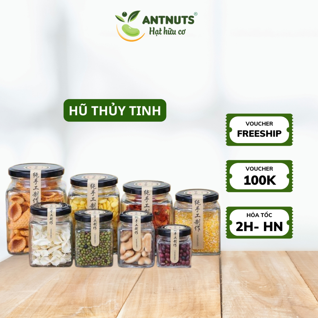 Jars, glass jars containing nutritious seeds, spices, bird's nest soup ...