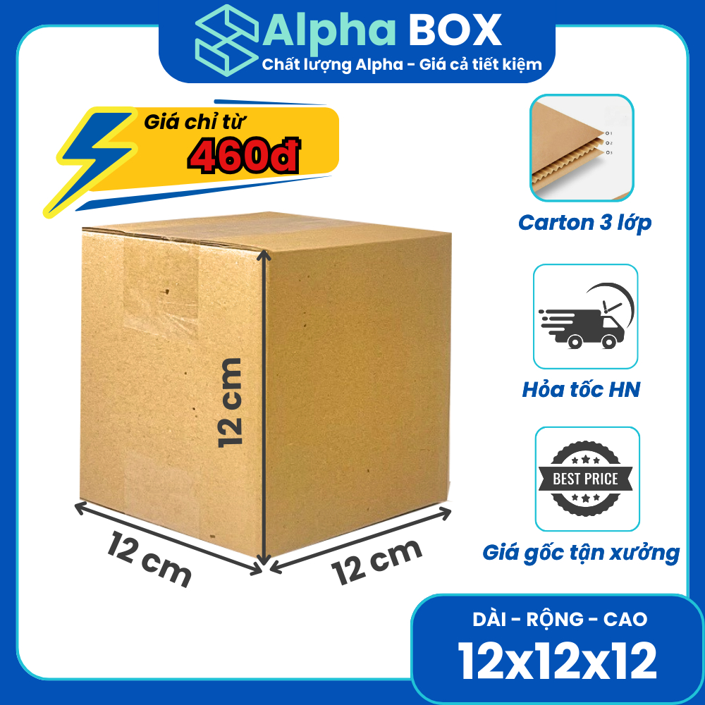 [ COMBO 100 ] BOX 12x12x12 Cheap and convenient packing carton boxes ...