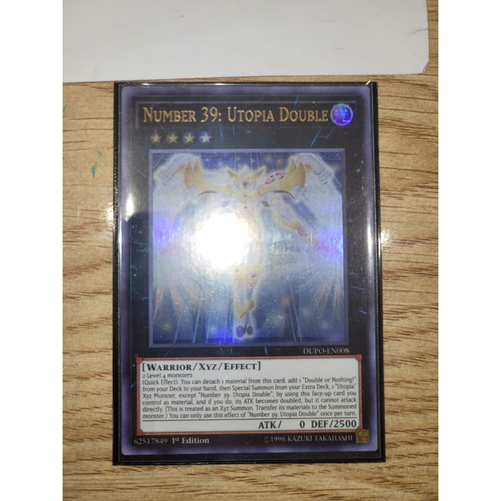 Yugioh Card TCG Number 39 Utopia Double DUPOEN008 Ultra Rare