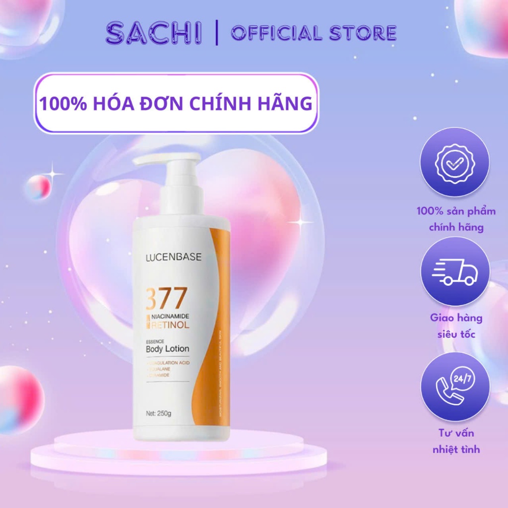 377 Niacinamide Retinol LUCENBASE body lotion helps lock moisture and ...