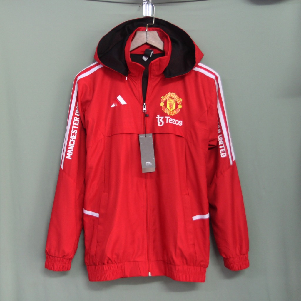 Mu RED -BLACK -WHITE 2023/24-FULL LOGO BACK Jacket | Shopee Philippines