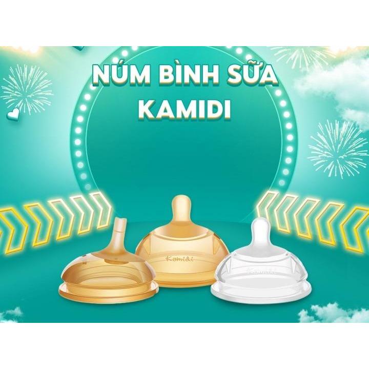 Kamidi Milk Bottle Nipple Made of Silicone, 1Ray Nipple, 3Ray Nipple