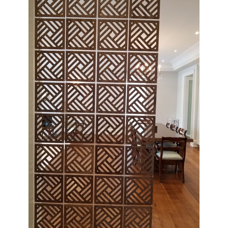 Patterned hanging partitions to decorate homes, altars, and shops are ...