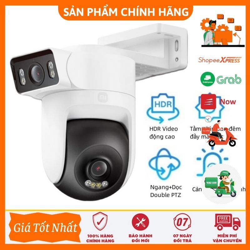 Xiaomi CW500 Wifi Camera 2 EYES VIEW 2 SCREEN at the same time, rotate