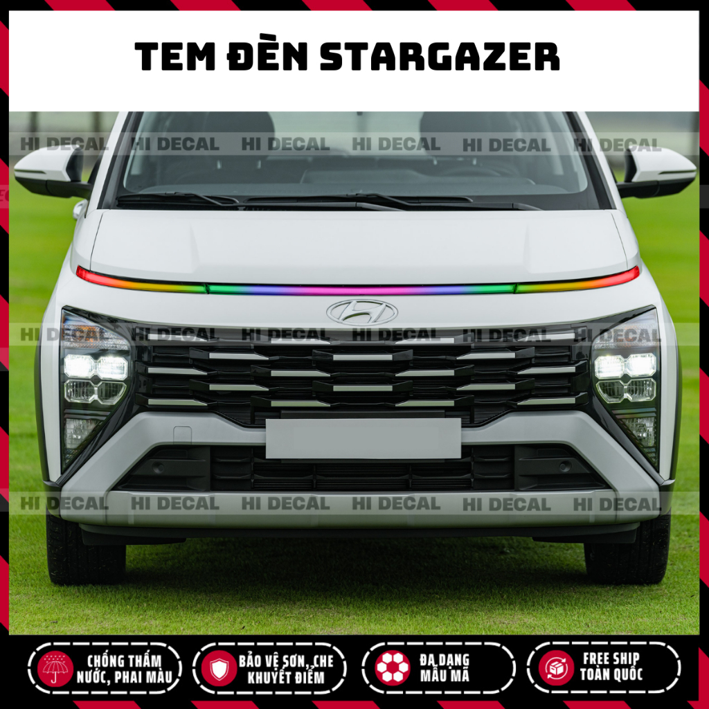 Hyundai Stargazer car light stickers, durable waterproof demi light ...