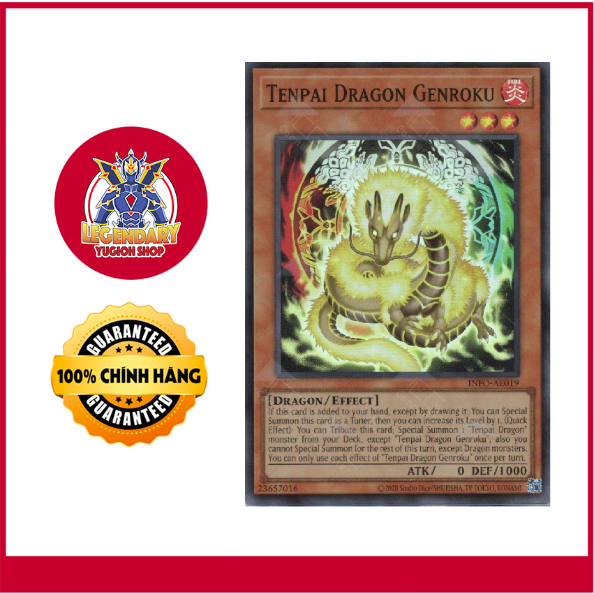[Original Yugioh Card] Tenpai Dragon Genroku | Shopee Philippines