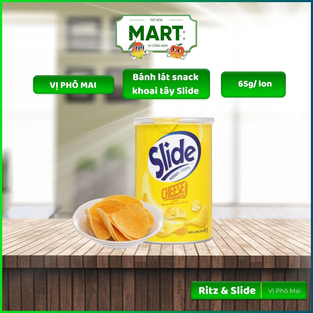 Slide Potato snack Slices 5 Flavors, Potato Chips 65g | Shopee Philippines