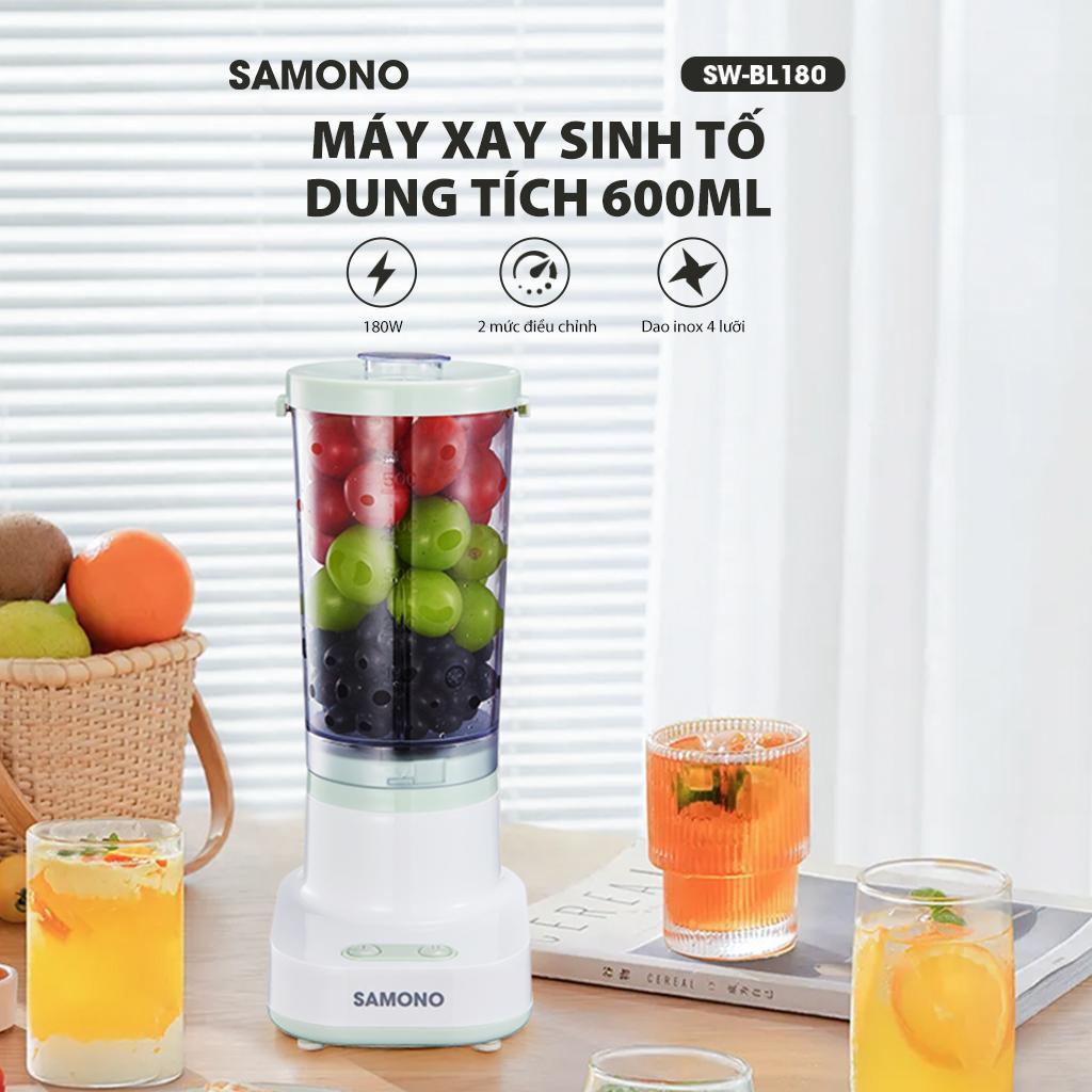 Samono SWBL180 white and blue mini blender 1 cup 600ml 180W 4 multi