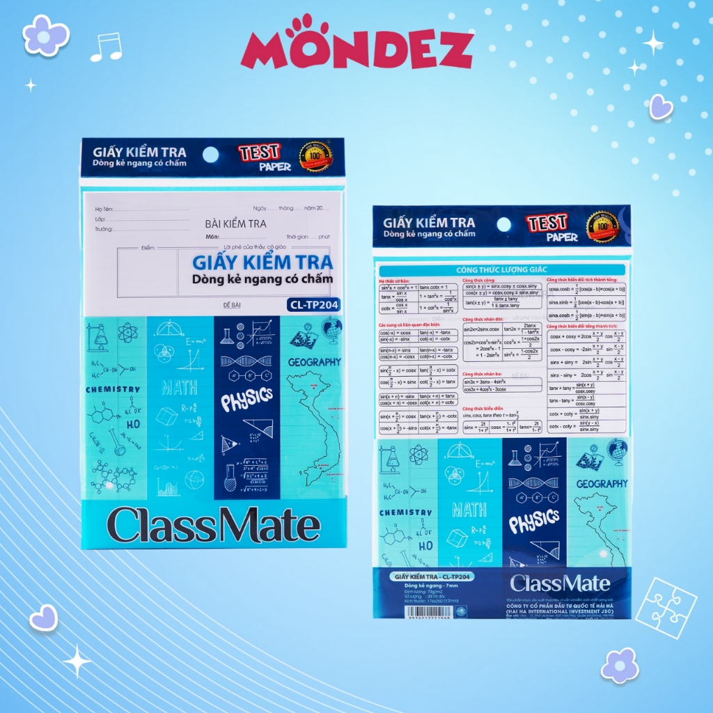 Classmate Level 2 Test Paper Level 3 Test Book with Dotted Horizontal ...