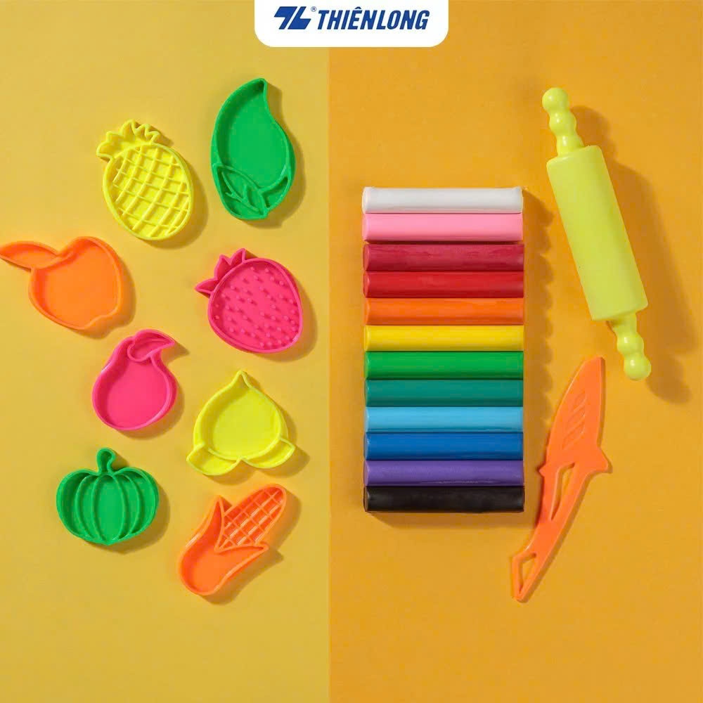 Colokit Thien Long MCT-C02 12-color modeling wax and mold set | Shopee ...