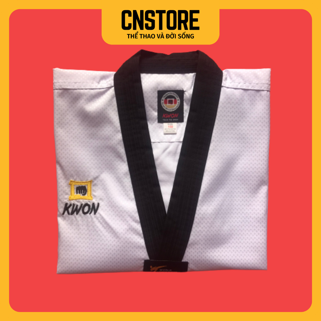 Kwon Diamond Black Collar Taekwondo Uniform Super Light and Cool