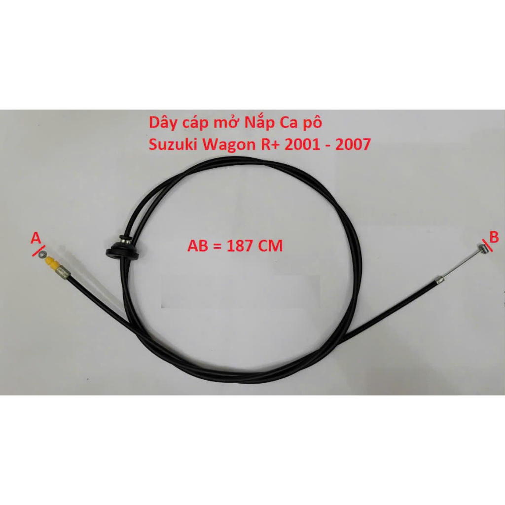 Suzuki Wagon R+ 2001 - 2007 Bonnet opening cable and corresponding ...