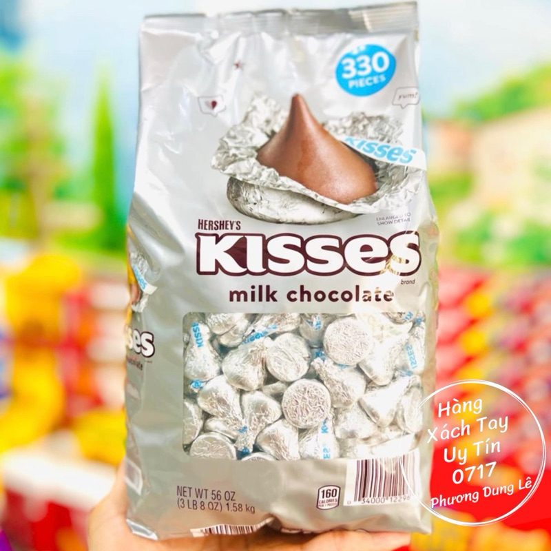 Hershey's Kisses American Chocolate milk Chocolate Nipple Candy milk Chocolate 1.58kg | Shopee