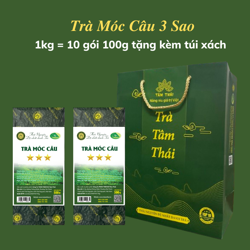 3-Star Hook Tea 1kg with free bag Tam Thai Tea Tan Cuong Thai Nguyen ...