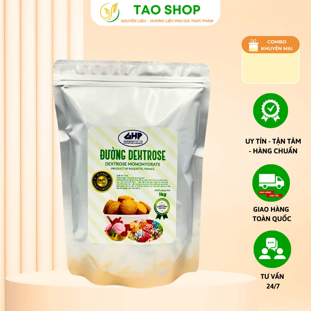 GLUCOSE (Dextrose) ITALIA low-sweet sugar 1kg pack TAO ShopSG used in ...
